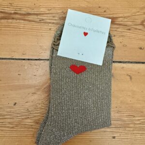 chaussettes paillettes léopard doré raleuse (copie)