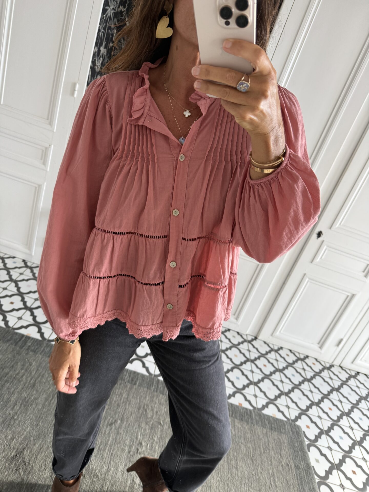 chemise isa rose blush