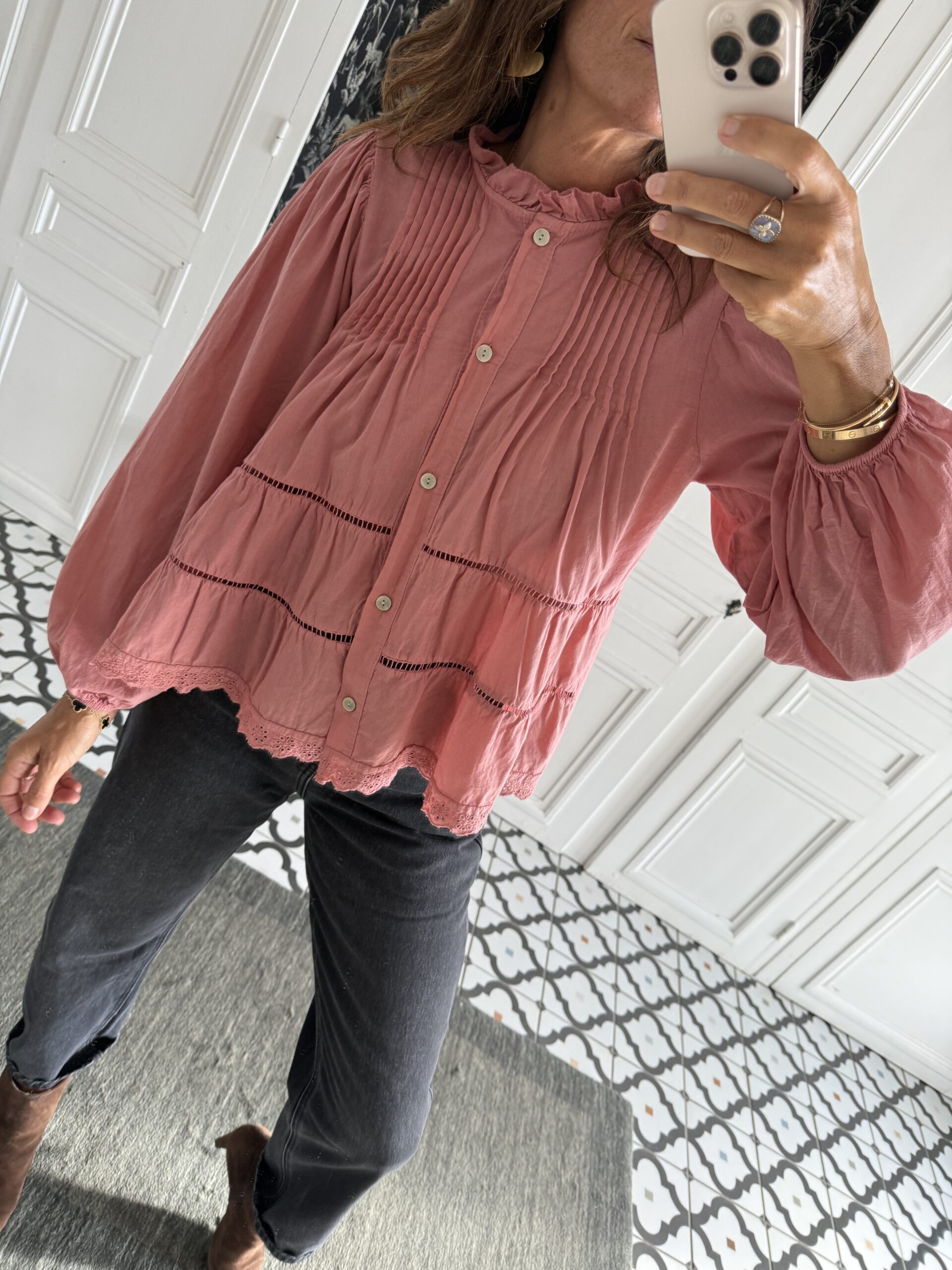 chemise isa rose blush
