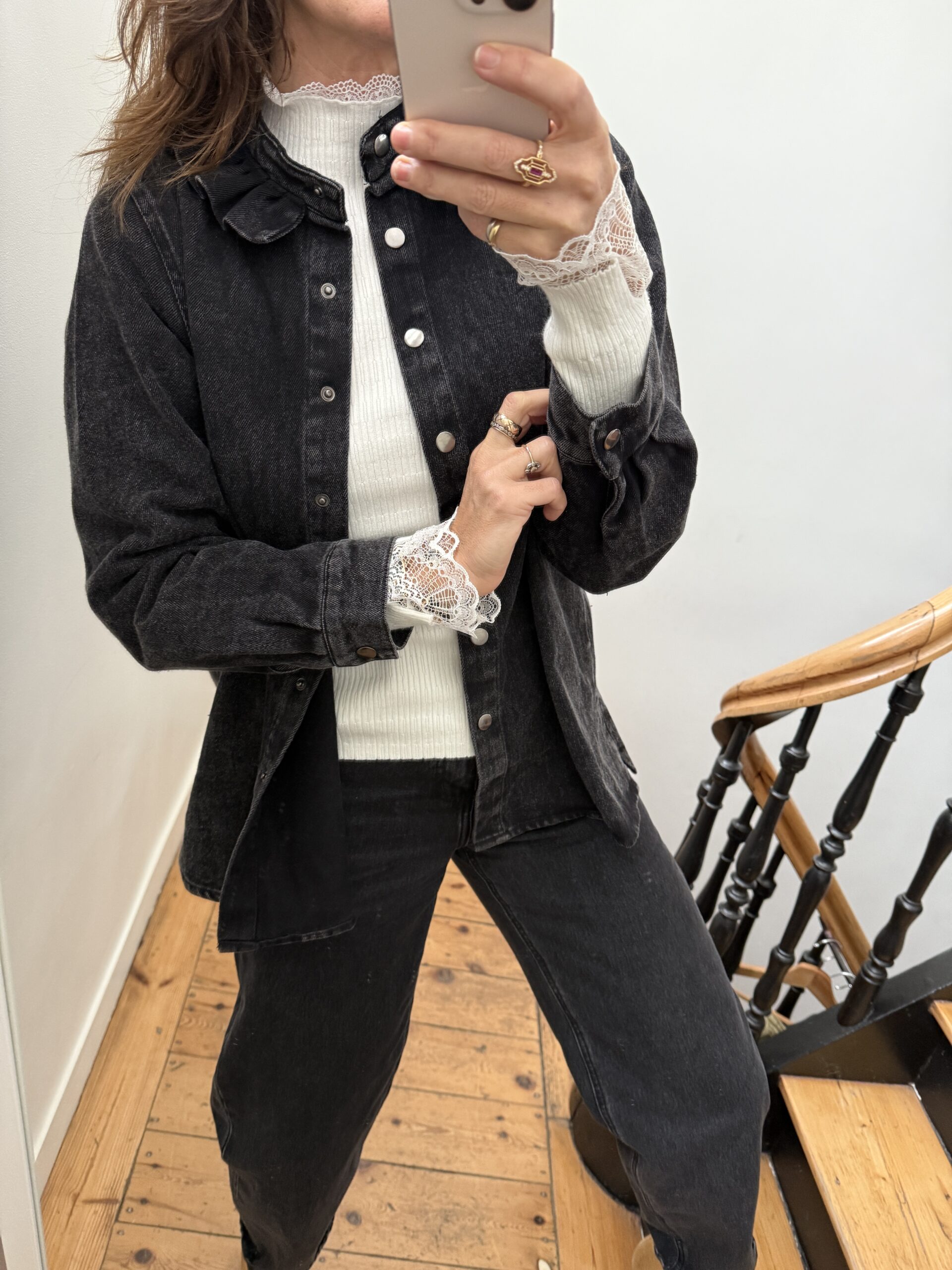 IMG_6104 surchemise col frou frou volant jeans gris