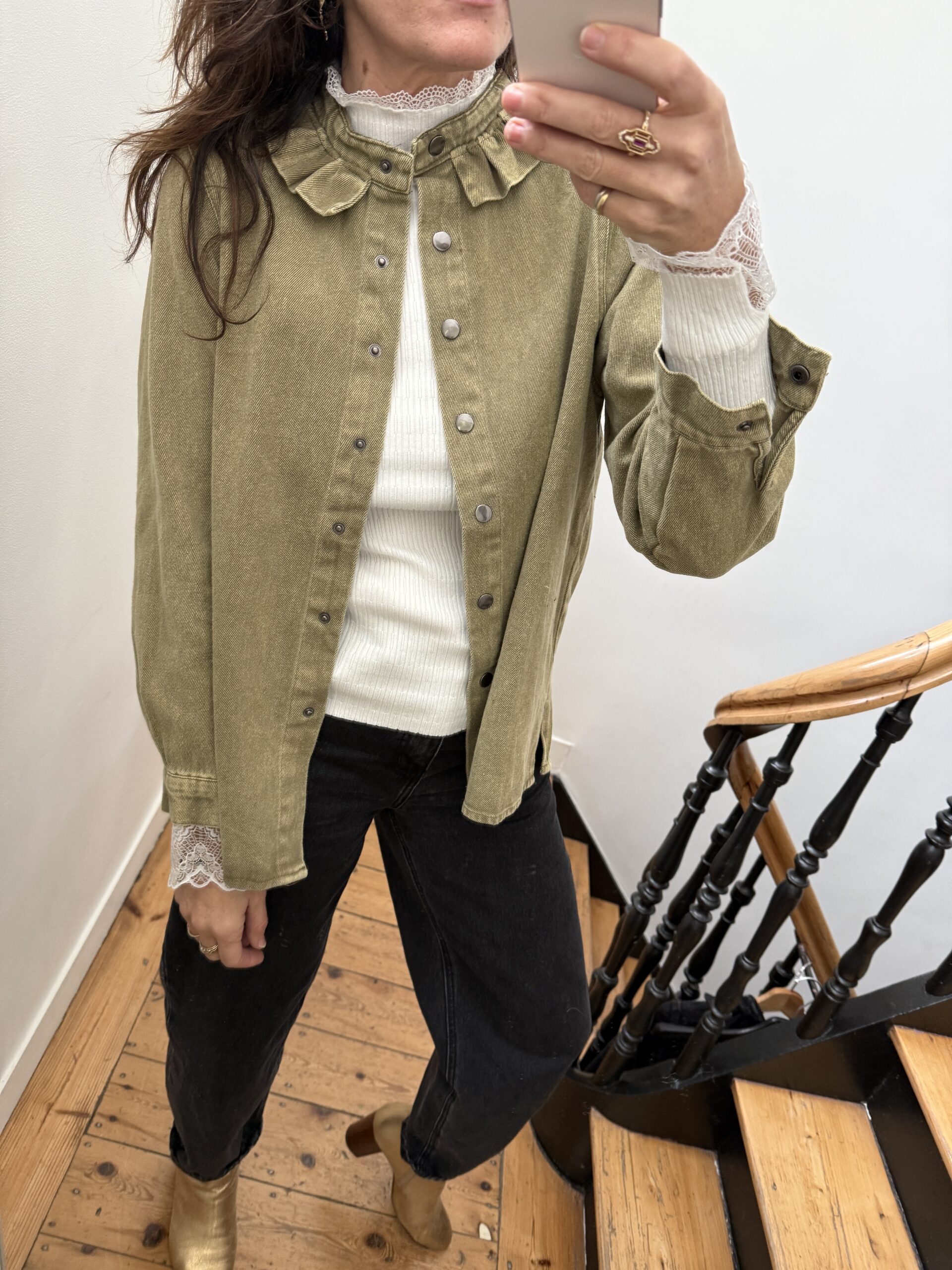 IMG_6110 surchemise col frou frou volant jeans gris