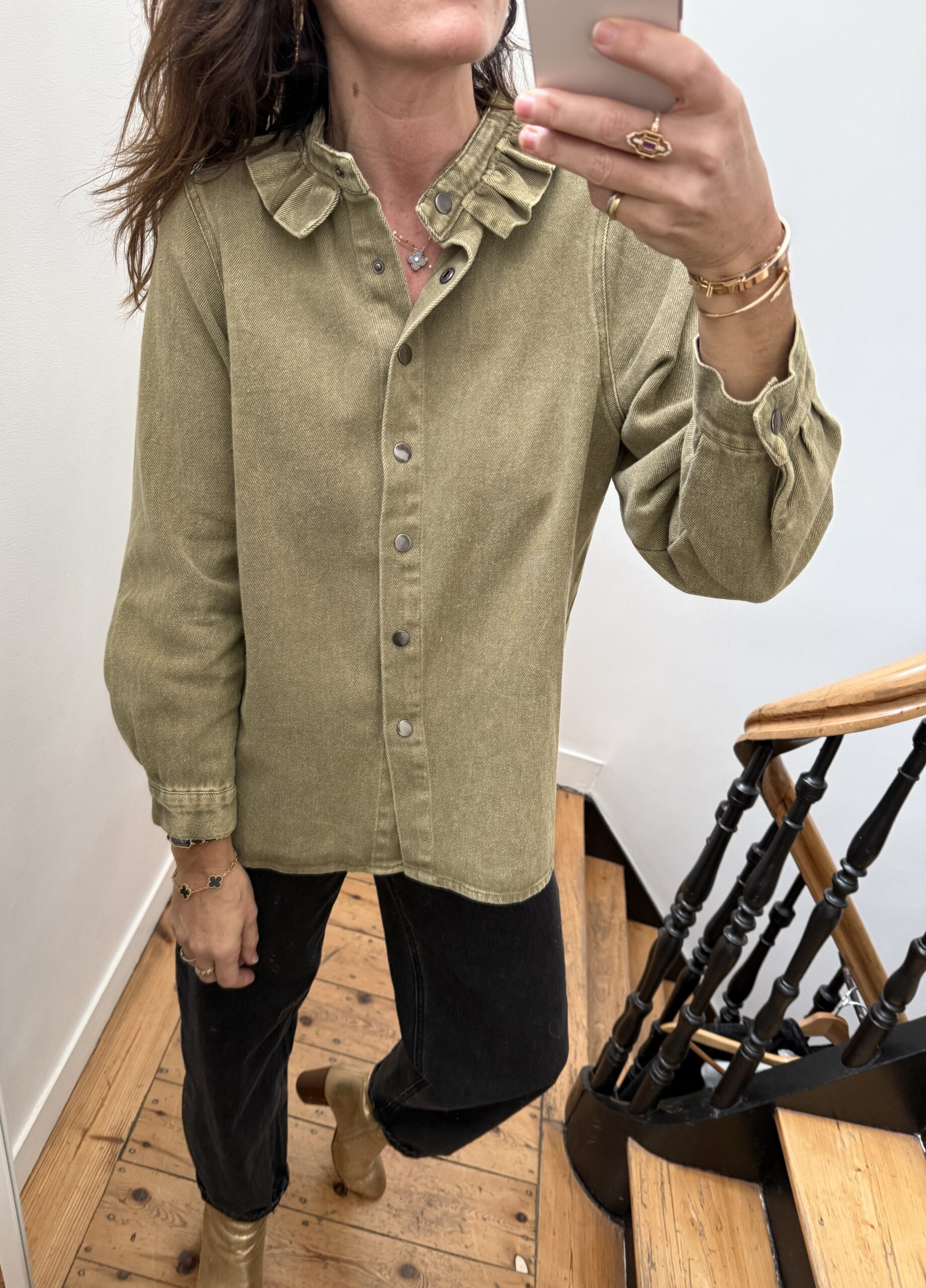 IMG_6113 surchemise col frou frou volant jeans gris