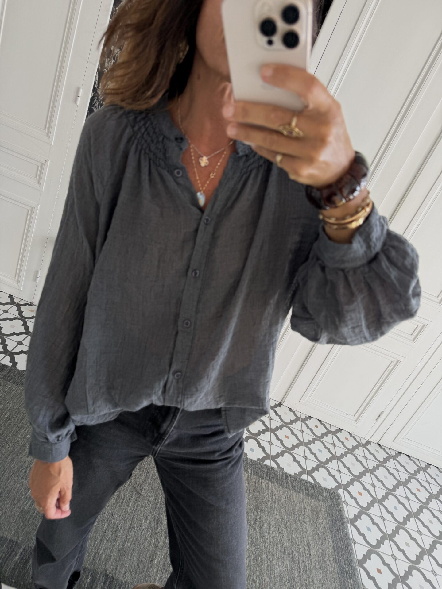 pull paolo rayé bordeaux caramel