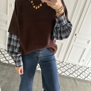 cagoule sequins gris