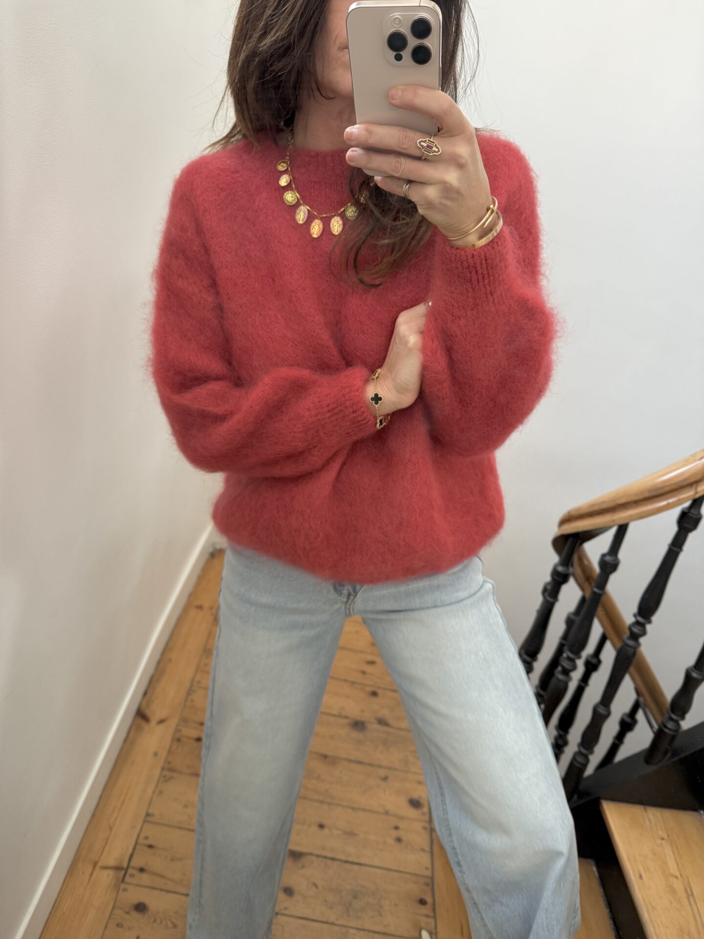 pull coralie kid mohair marine