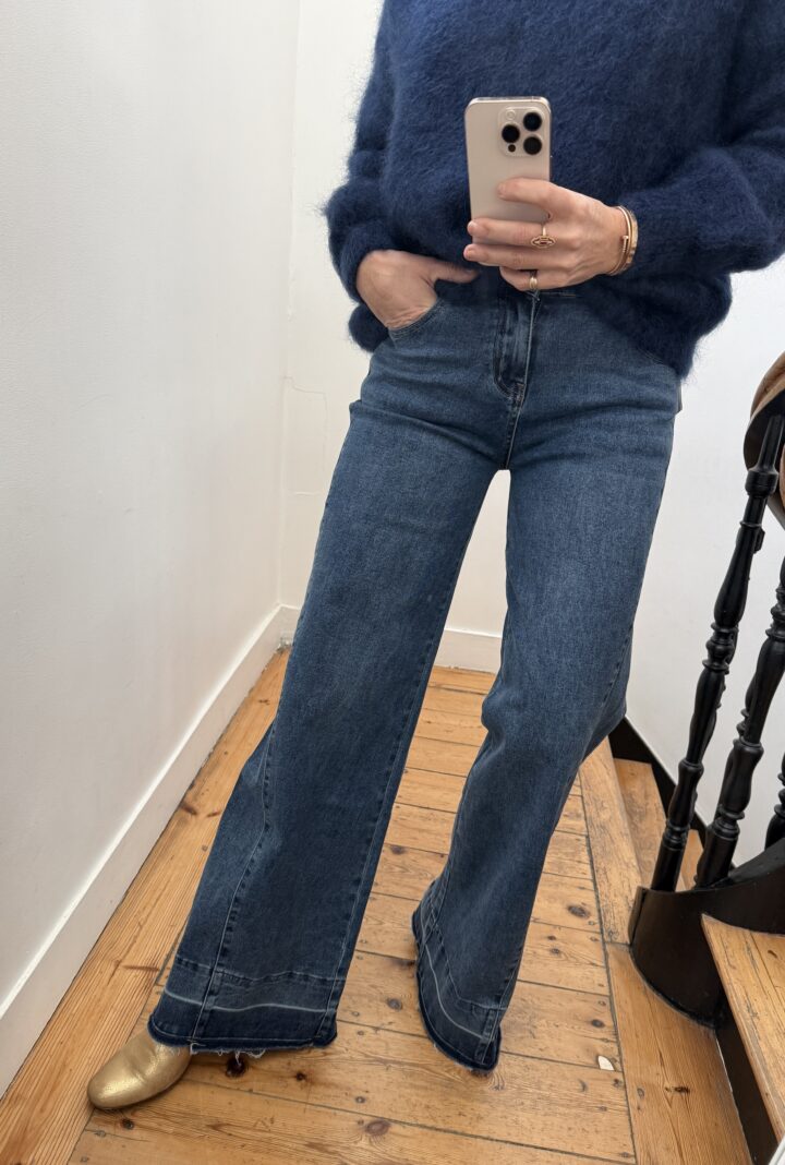 pull coralie kid mohair marine