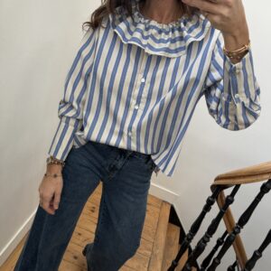 pull coralie kid mohair marine
