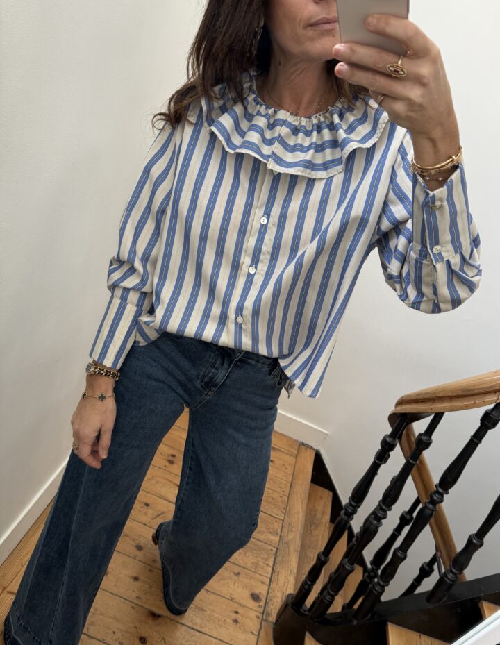 pull coralie kid mohair marine