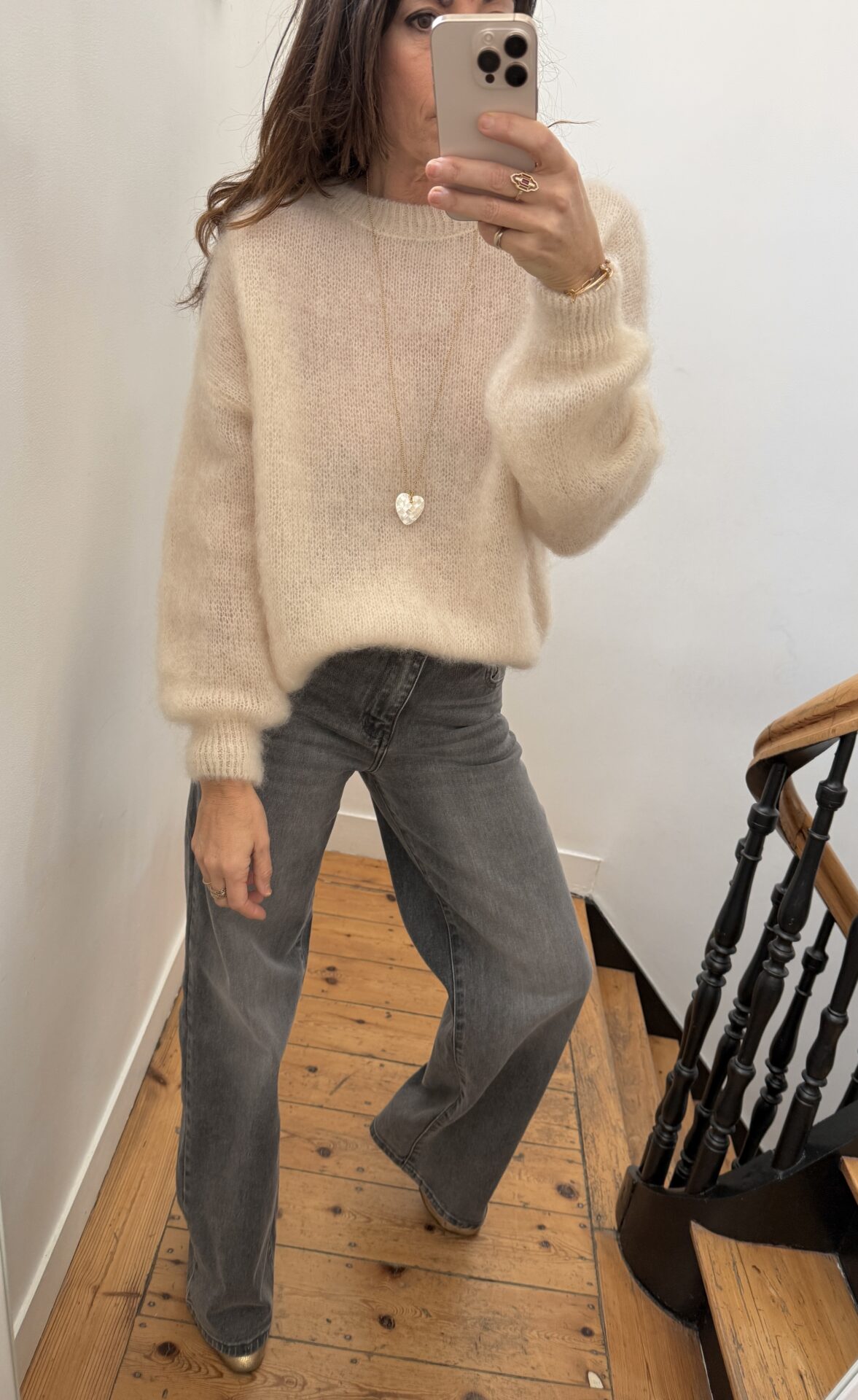 pull coralie kid mohair marine