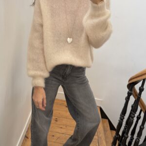 pull coralie kid mohair marine