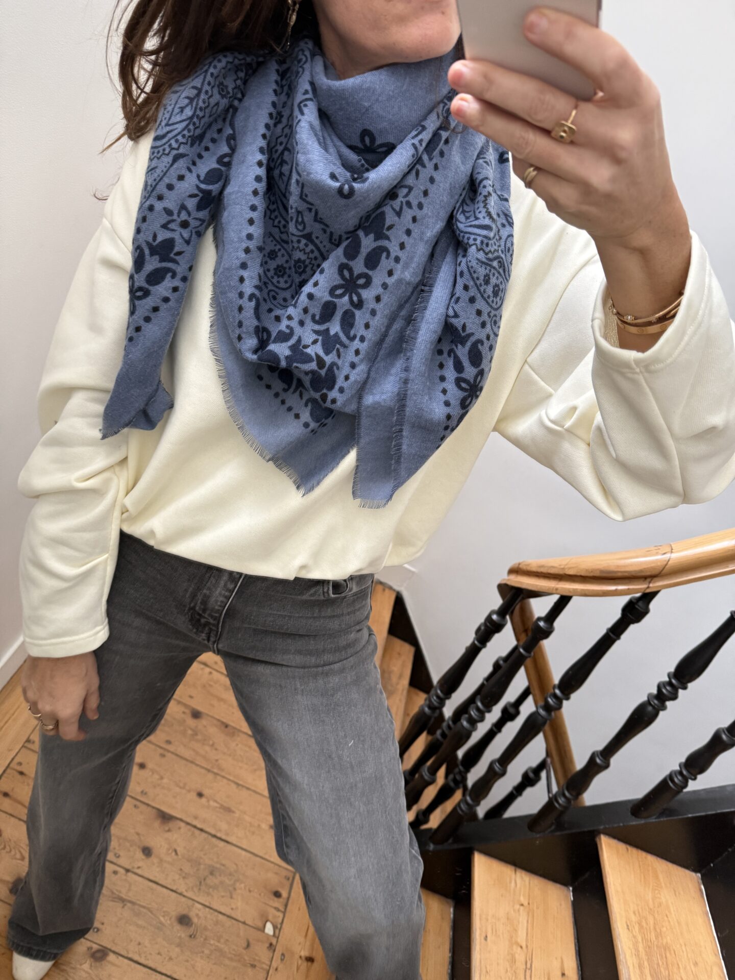 foulard bandana doux noir 4