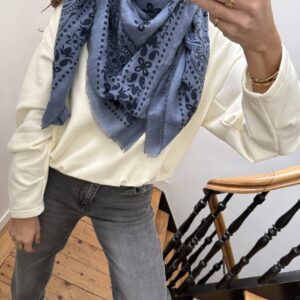 foulard bandana doux noir 4