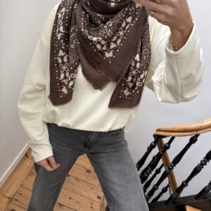 foulard bandana doux noir 4