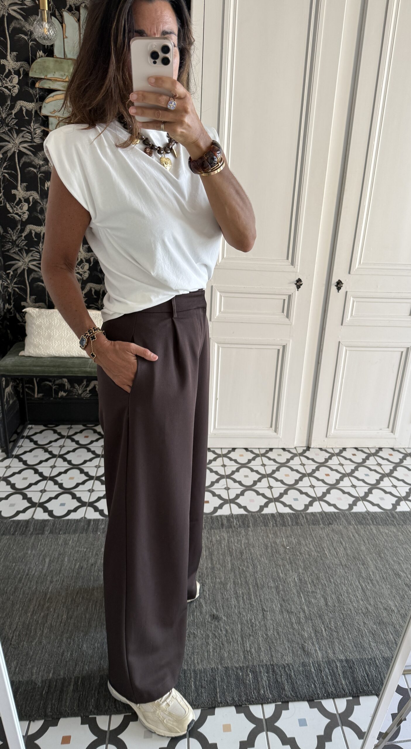 pantalon paul chocolat