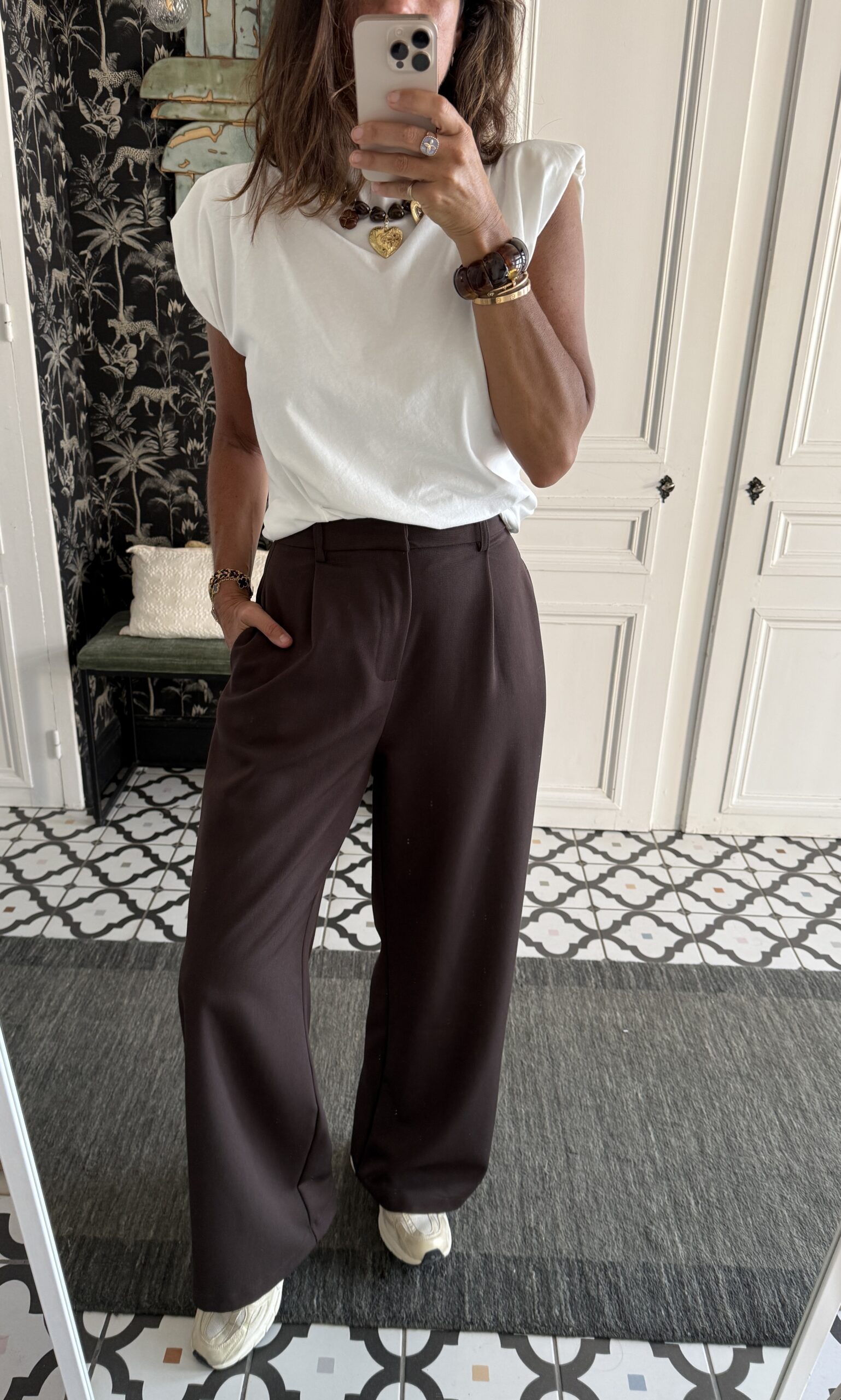 pantalon paul chocolat
