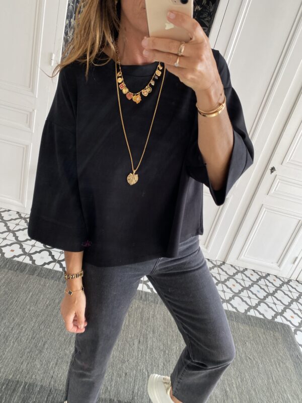 pull capuche mohair corail