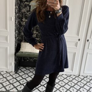 robe debo maille noir