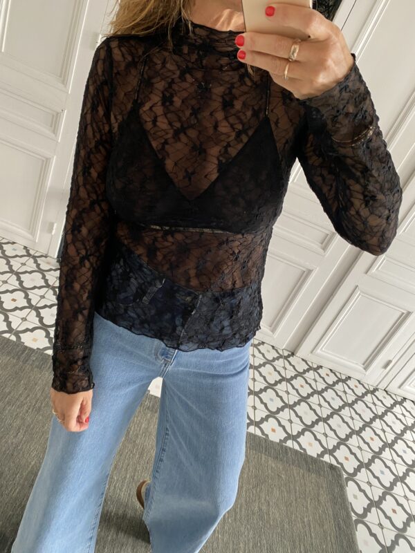 top dentelle noir