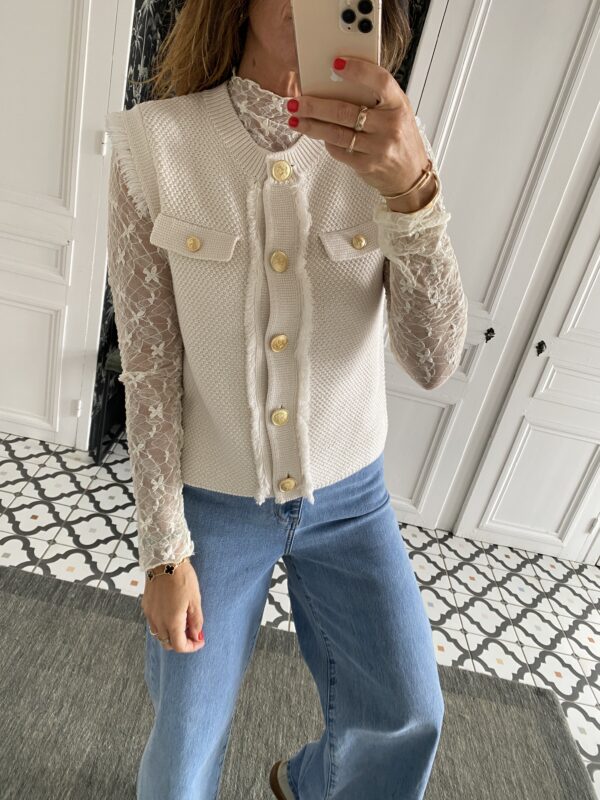 top dentelle noir