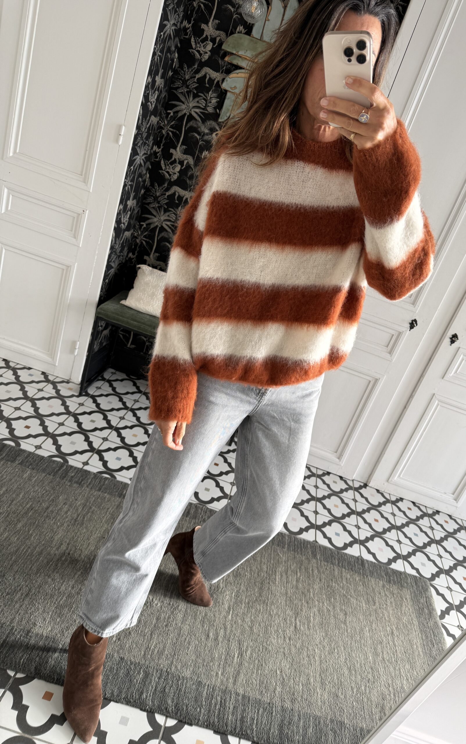 pull perrine kid mohair caramel
