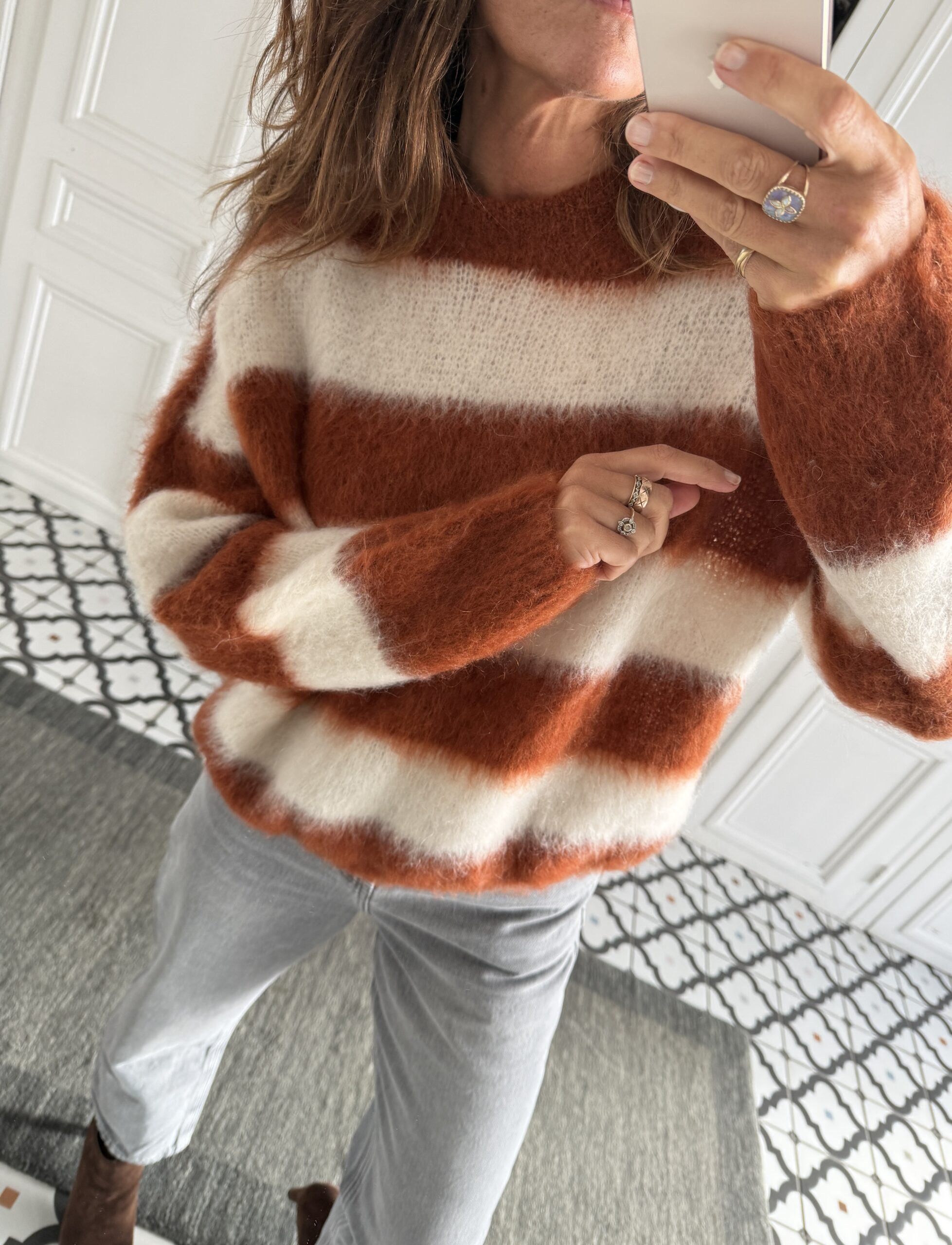 pull perrine kid mohair caramel