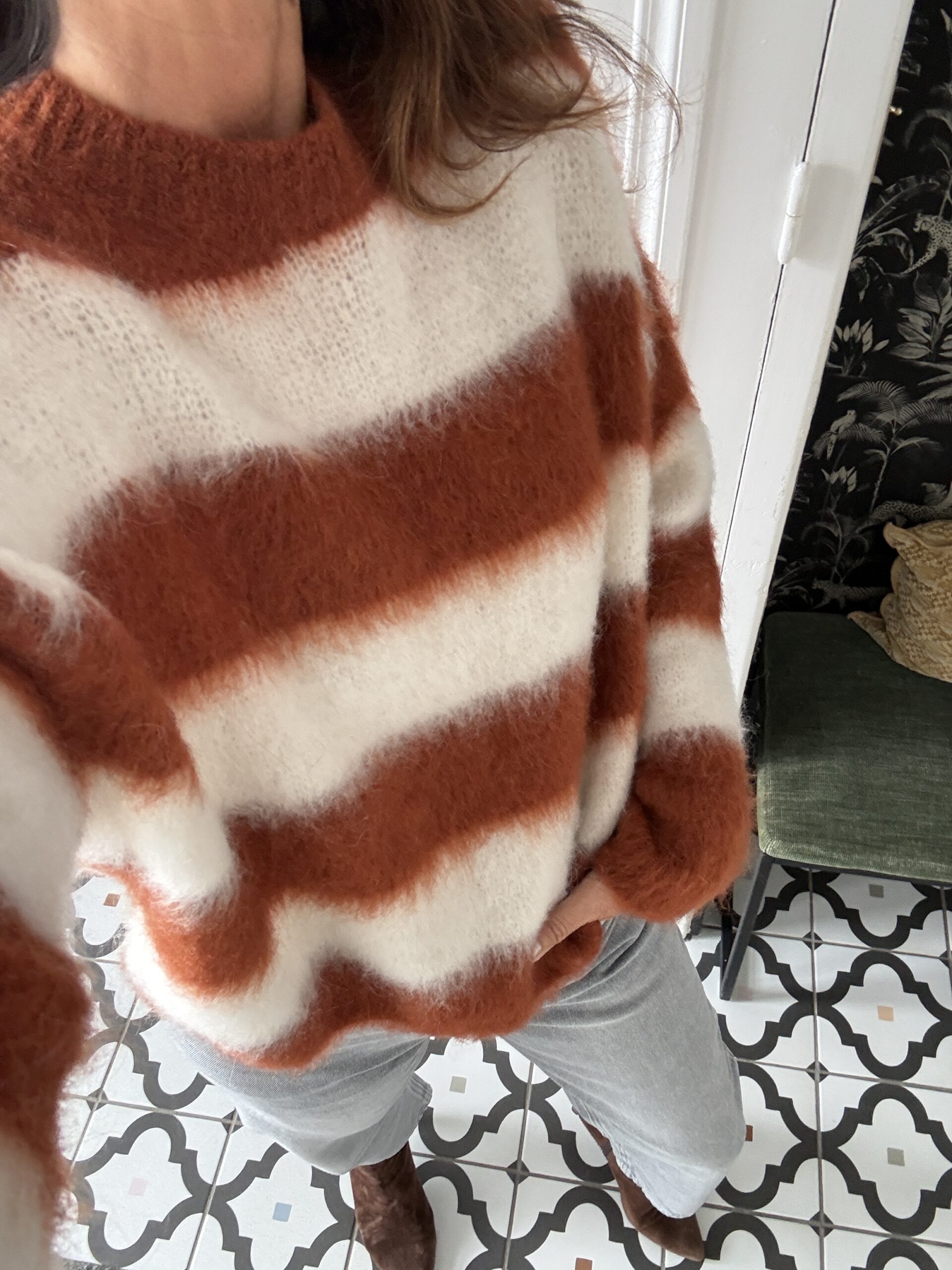 pull perrine kid mohair caramel