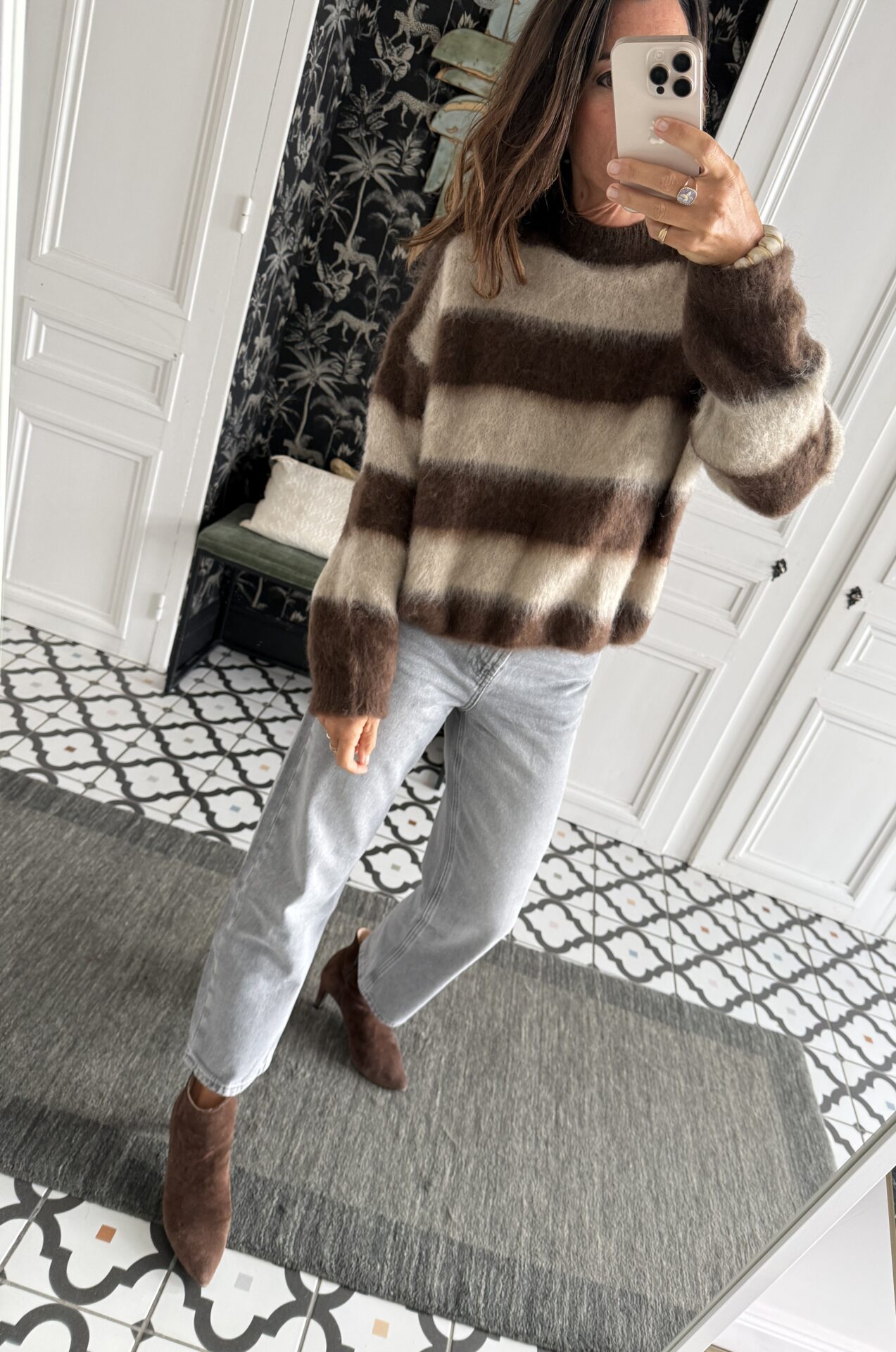 pull perrine kid mohair caramel