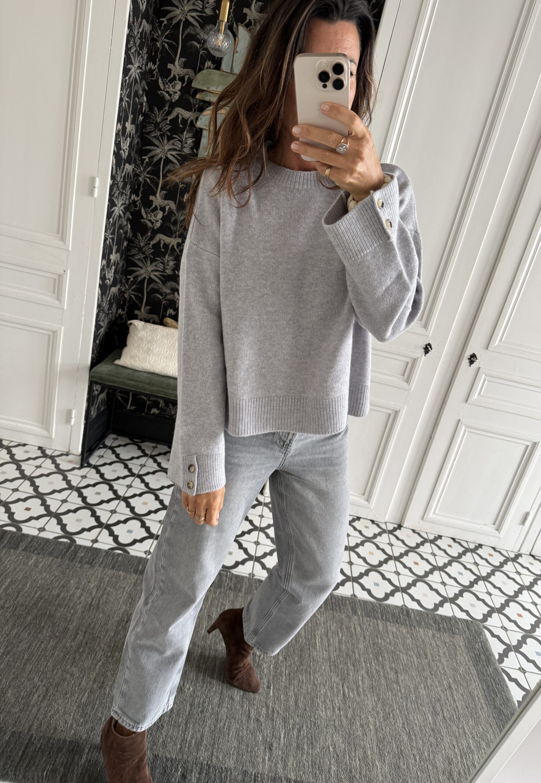 pull perrine kid mohair caramel