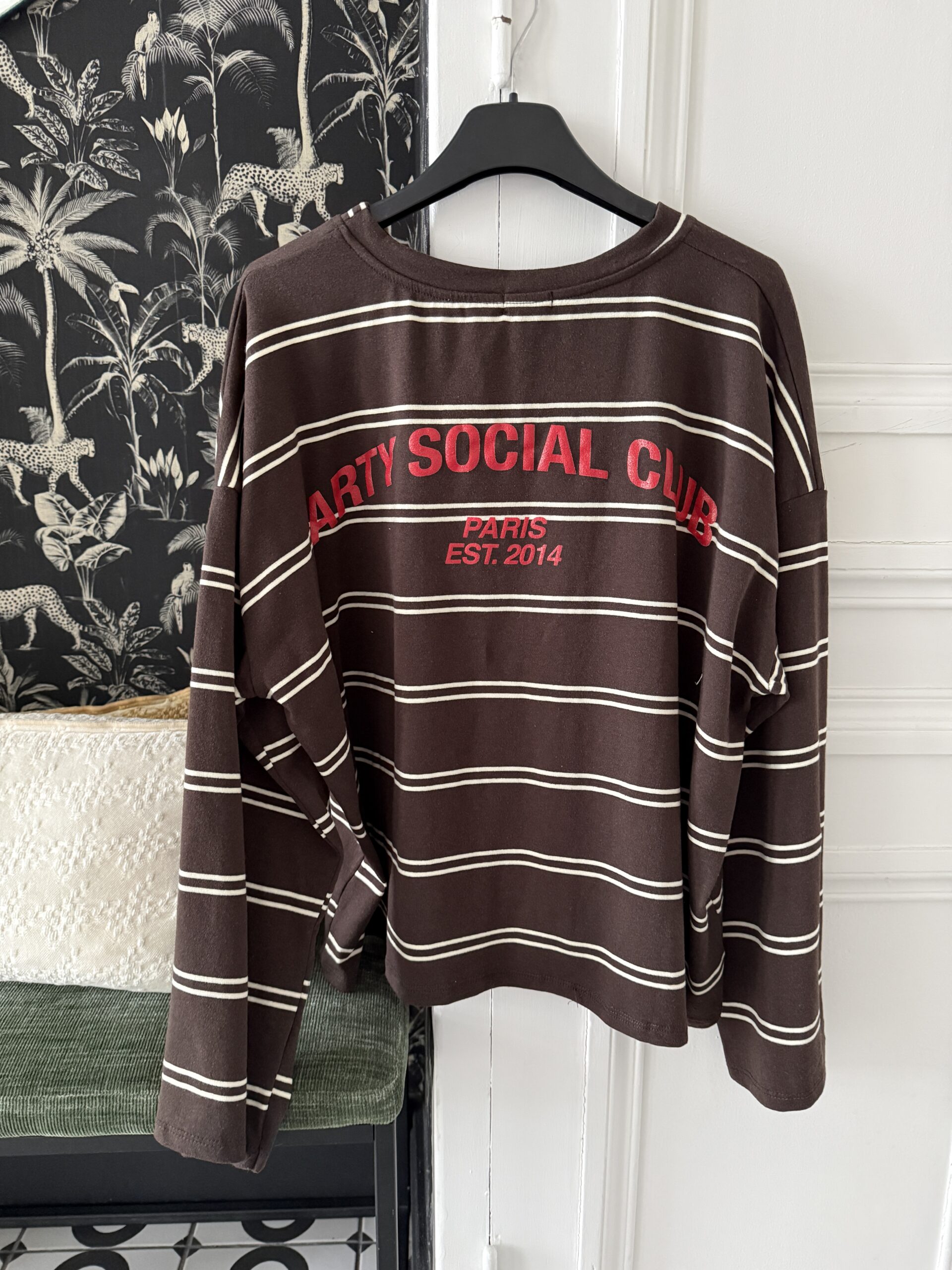 IMG_7753 tee shirt rayé arty social club rose pale