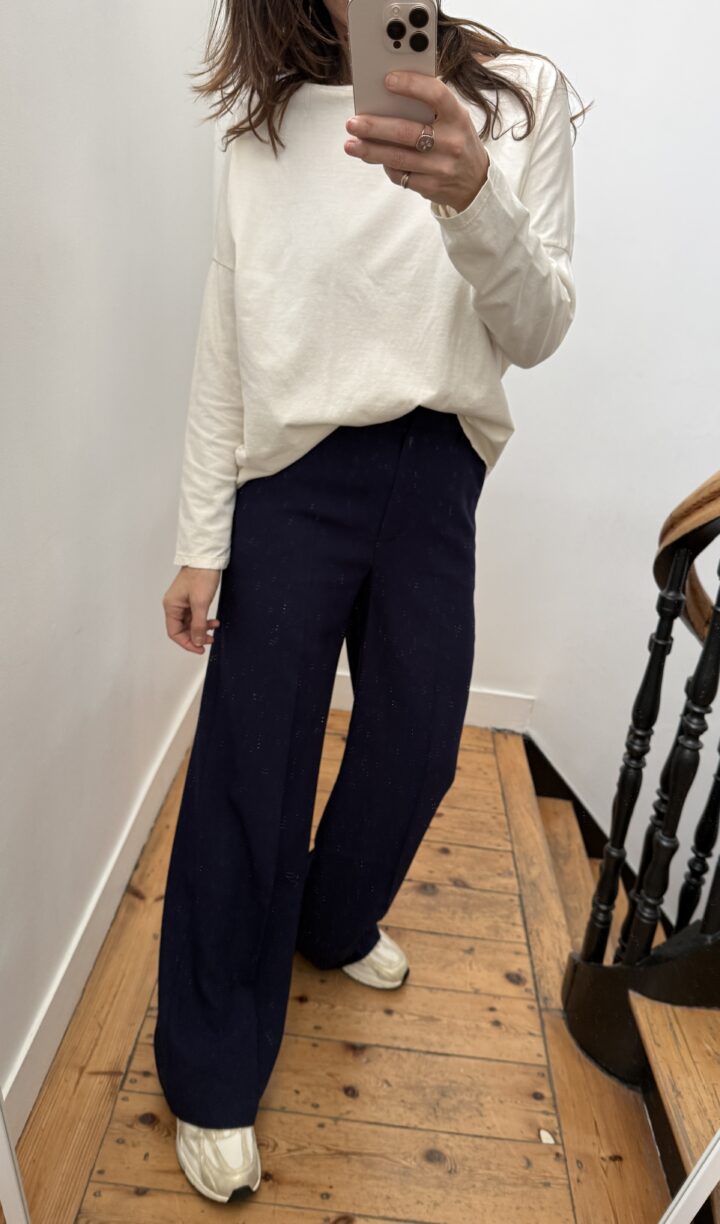 tee shirt rayé arty social club rose pale