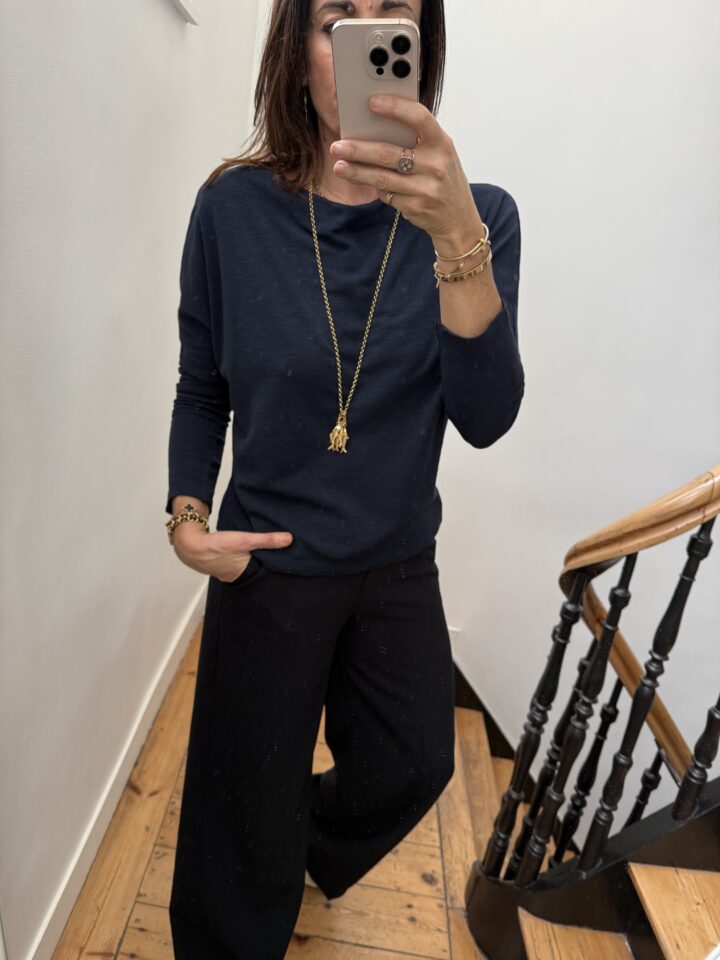 tee shirt rayé arty social club rose pale