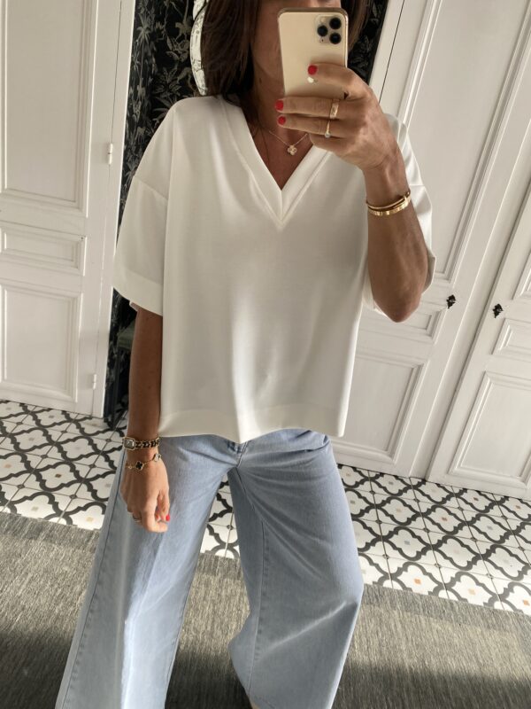 jeans oraije violette blanc