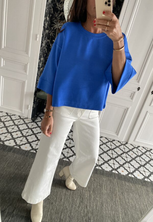jeans oraije violette blanc
