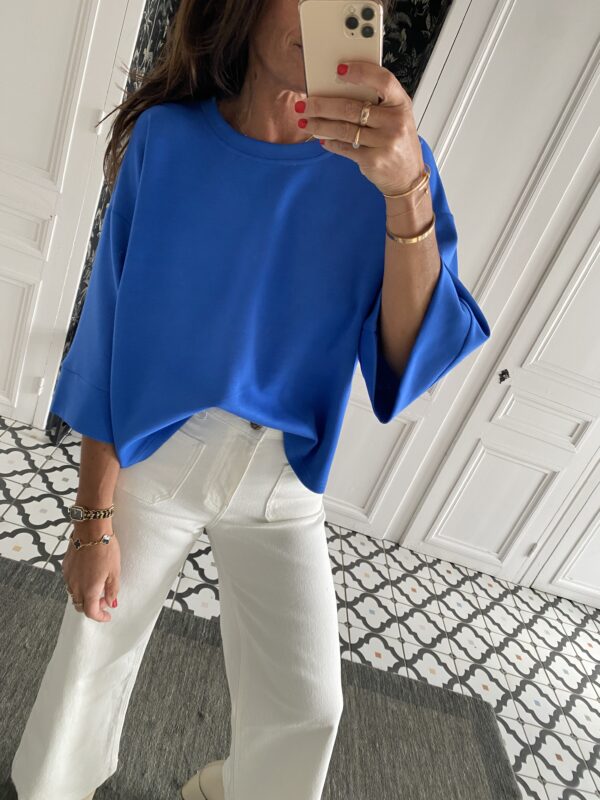 jeans oraije violette blanc