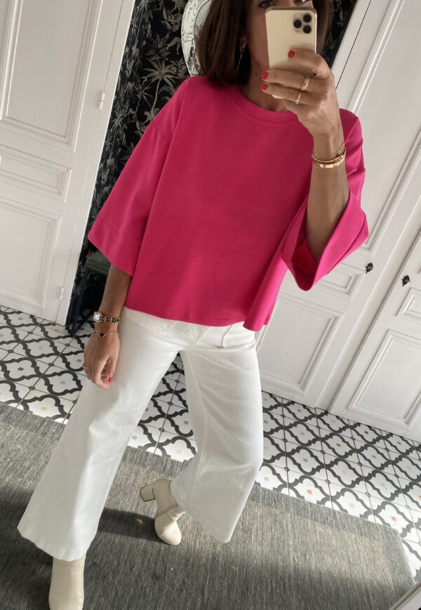 jeans oraije violette blanc