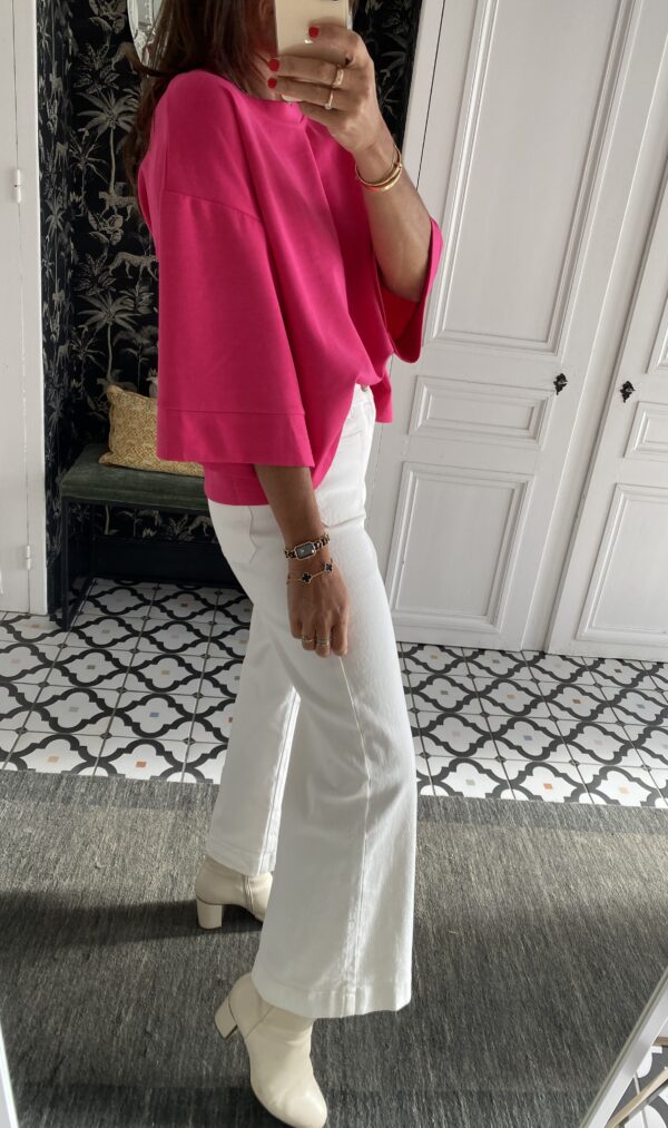 jeans oraije violette blanc