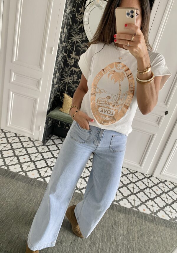 tee shirt adore angelin jaune