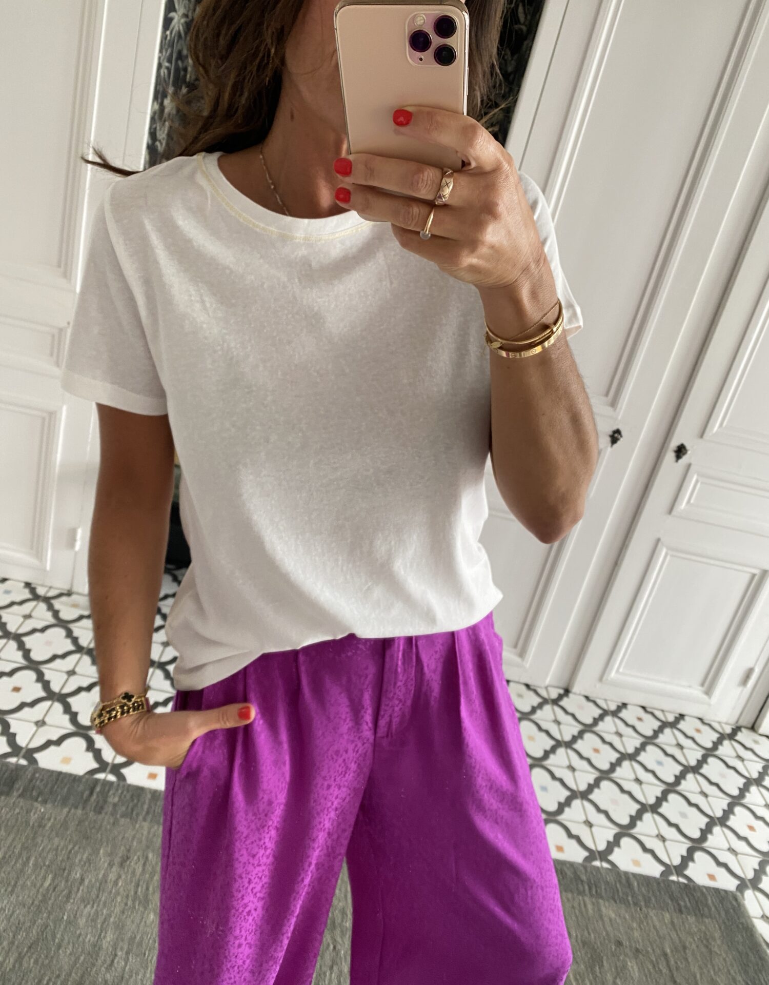 sweat fluide manches courtes vert