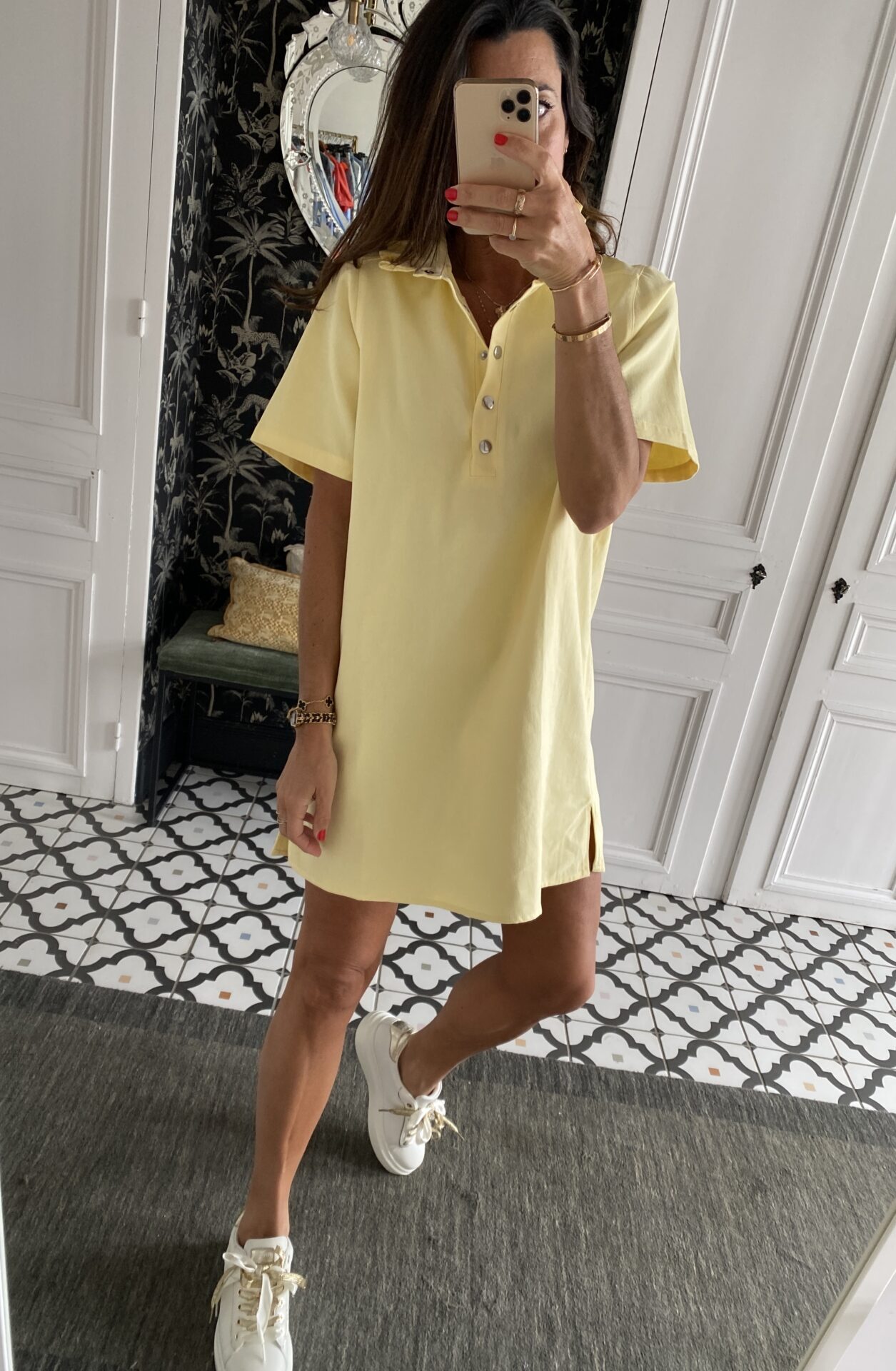 sweat fluide manches courtes vert