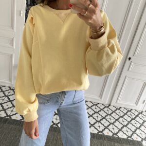 sweat fluide manches courtes vert