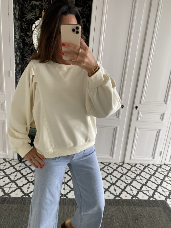 sweat fluide manches courtes vert