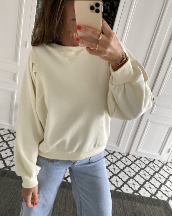 sweat fluide manches courtes vert