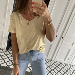 sweat fluide manches courtes vert