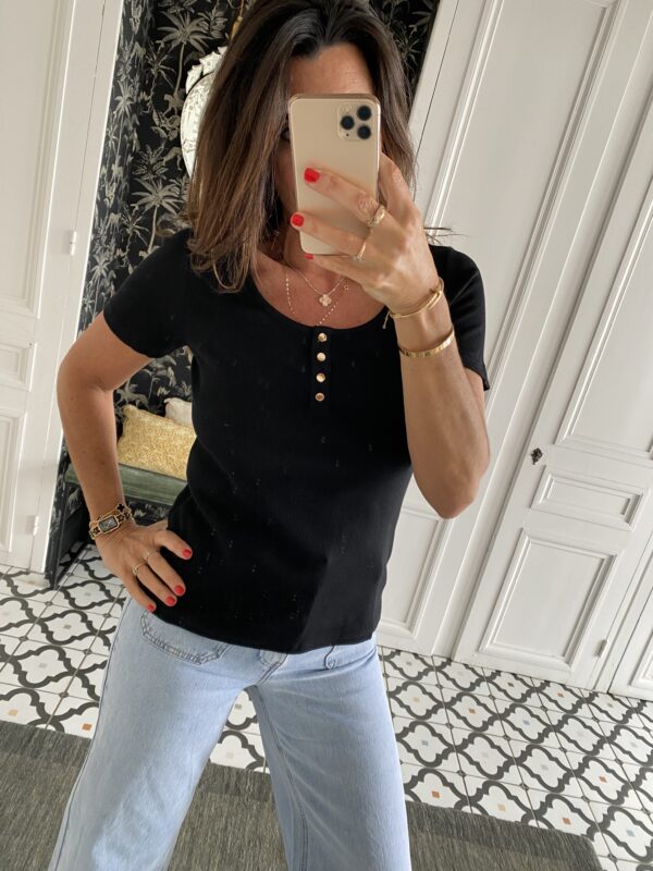 sweat fluide manches courtes vert