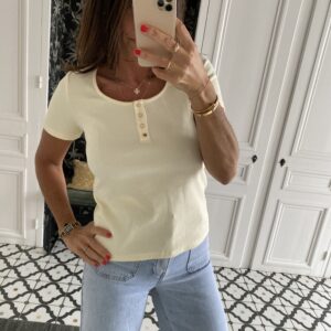 sweat fluide manches courtes vert