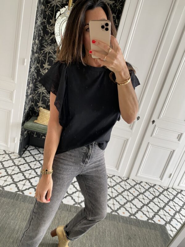 sweat fluide manches courtes vert