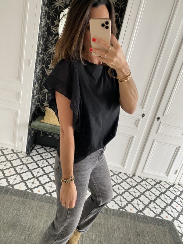 sweat fluide manches courtes vert