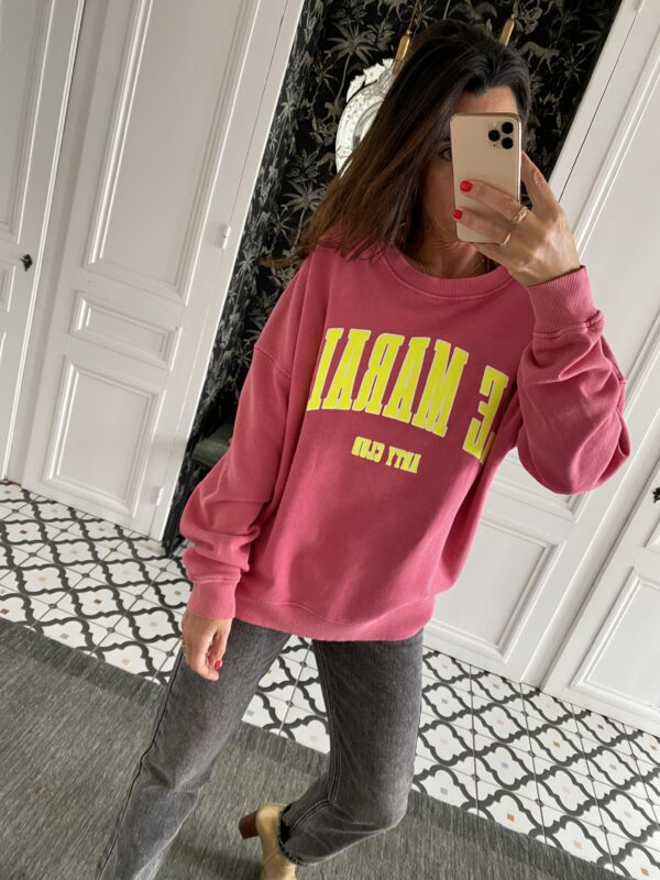 sweat fluide manches courtes vert