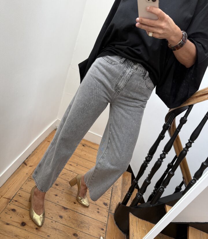 jeans oraije colombe gris 7/8ème