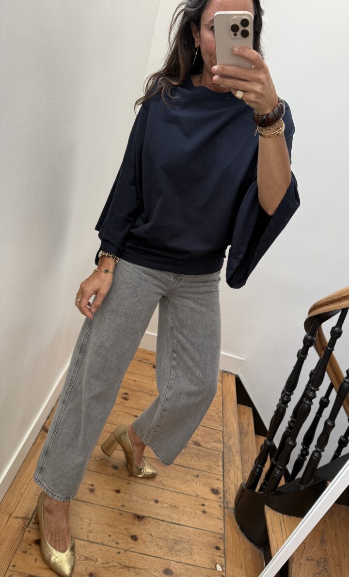 jeans oraije colombe gris 7/8ème